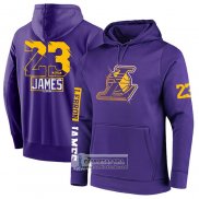 Sudaderas con Capucha Los Angeles Lakers LeBron James Violeta